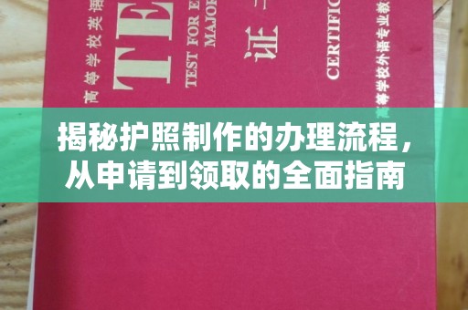 庄浪揭秘护照制作的办理流程，从申请到领取的全面指南