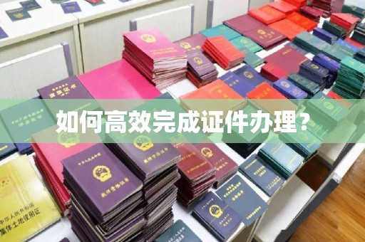 庄浪如何高效完成证件办理？