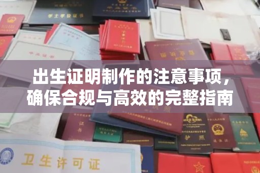 庄浪出生证明制作的注意事项，确保合规与高效的完整指南
